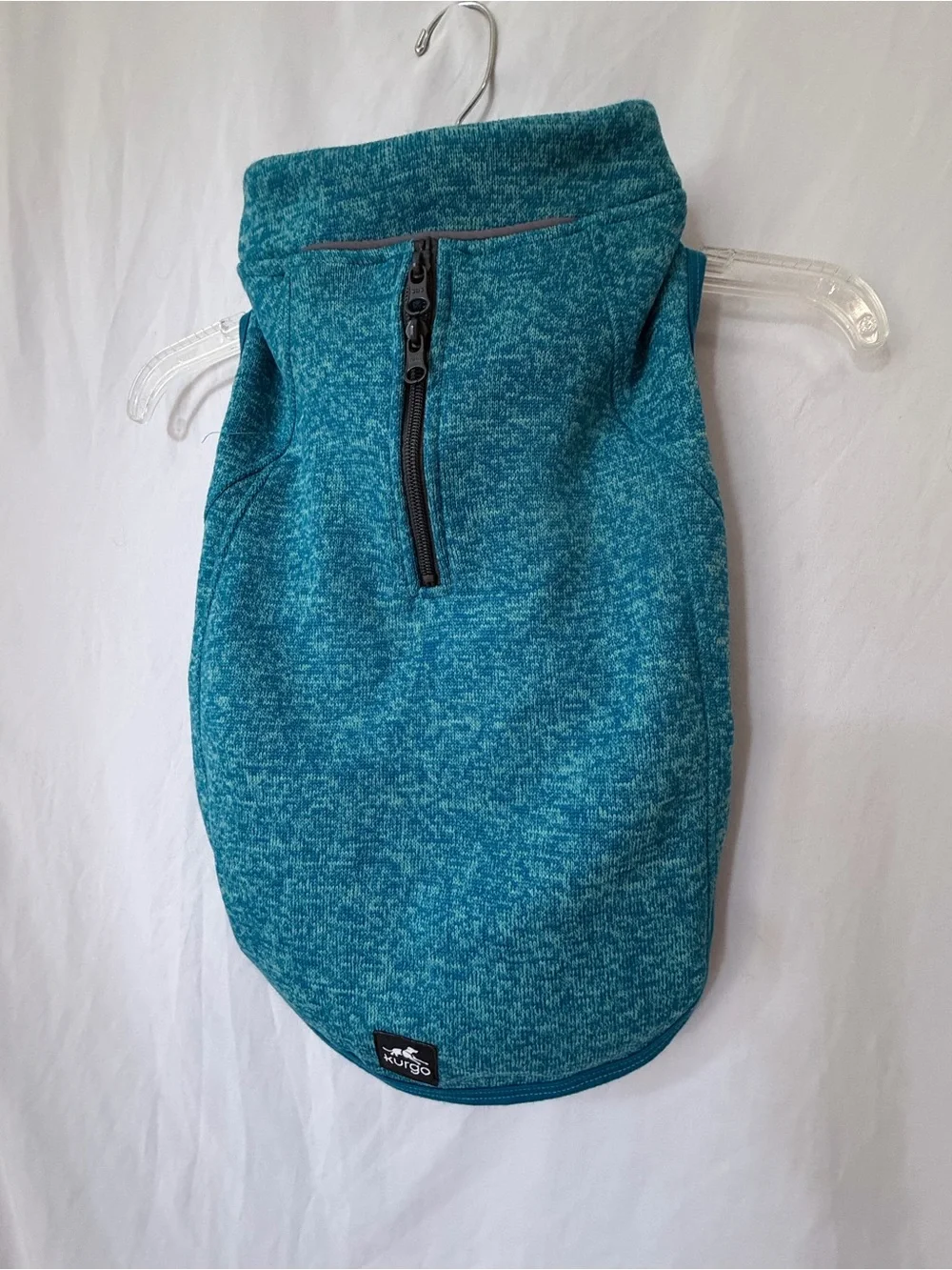 Outdoor Dog Hiking Fleece Vest Kurgo Teal Blue